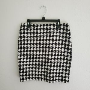 Black&White Houndstooth Mini Skirt